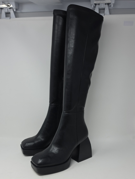 Jeffrey Campbell Shoes - Jeffrey Campbell Dauphin Black Over-the-Knee Platform Boots Size 8
